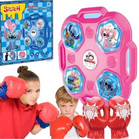Machine de Boxe Stitch Musicale Rose – آلة الملاكمة الموسيقية للأطفال