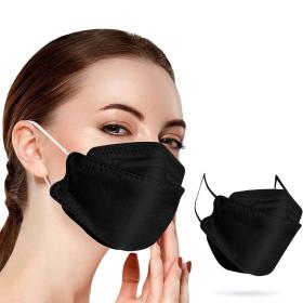 Lot de 20Pcs Bavettes 3D FFP2 à Quatre couches -  علبة كمامات سوداء عالية الجودة
