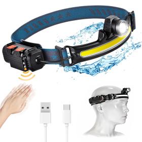 كشاف أمامي قابل للشحن بسعة 2600mAh مع مستشعر حركة