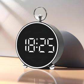 ساعة رقمية LED مع عرض درجة الحرارة