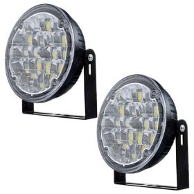 أضواء ضباب 12 فولت 18 LED لسيارات