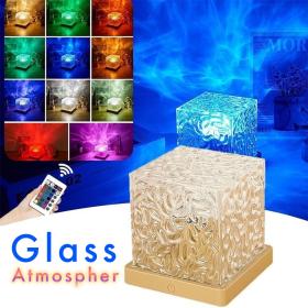 مصباح ليلي دوار بتأثير أمواج المياه متصل عبر USB