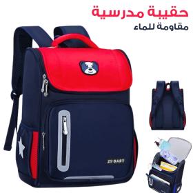 حقيبة ظهر مدرسية أرثوبيدية للأطفال للبنين والبنات مقاومة للماء باللون الأحمر