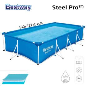 مسبح Bestway مستطيل Steel Pro™ 400×211×81 سم