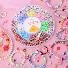 مجموعة صنع مجوهرات للأطفال بـ 19 خانة دائرية، لتنمية الإبداع والتسلية الآمنة.