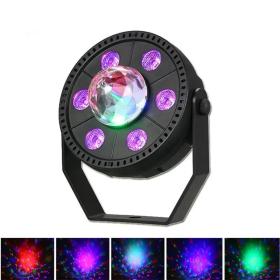 يعرض ضوء RGB جهاز العرض تأثيرات الليزر الدوار 6in1 Strobe