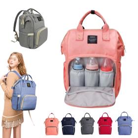 حقيبة ظهر حفاضات أطفال الأمومة متعددة الوظائف سعة كبيرة مع 2 جيوب معزولة